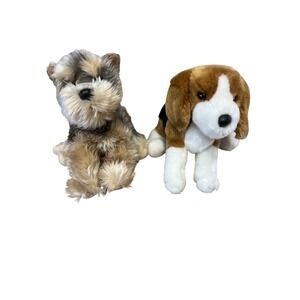 Douglas The Cuddle Toy Plush Dog Lot Beagle and Terrier Stuffed Animals 2pc